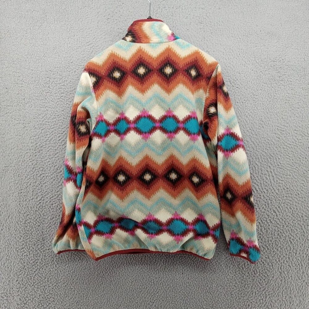 Patagonia Sweater Womens XS Multicolor Aztec Geometric Synchilla Snap T Pullover - Picture 8 of 8